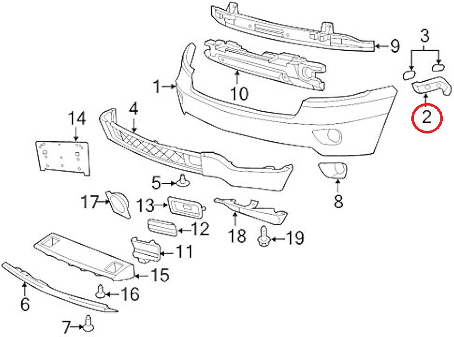 სამაგრი წინა მარჯვენა - JEEP GRAND CHEROKEE 2011- Bracket front right