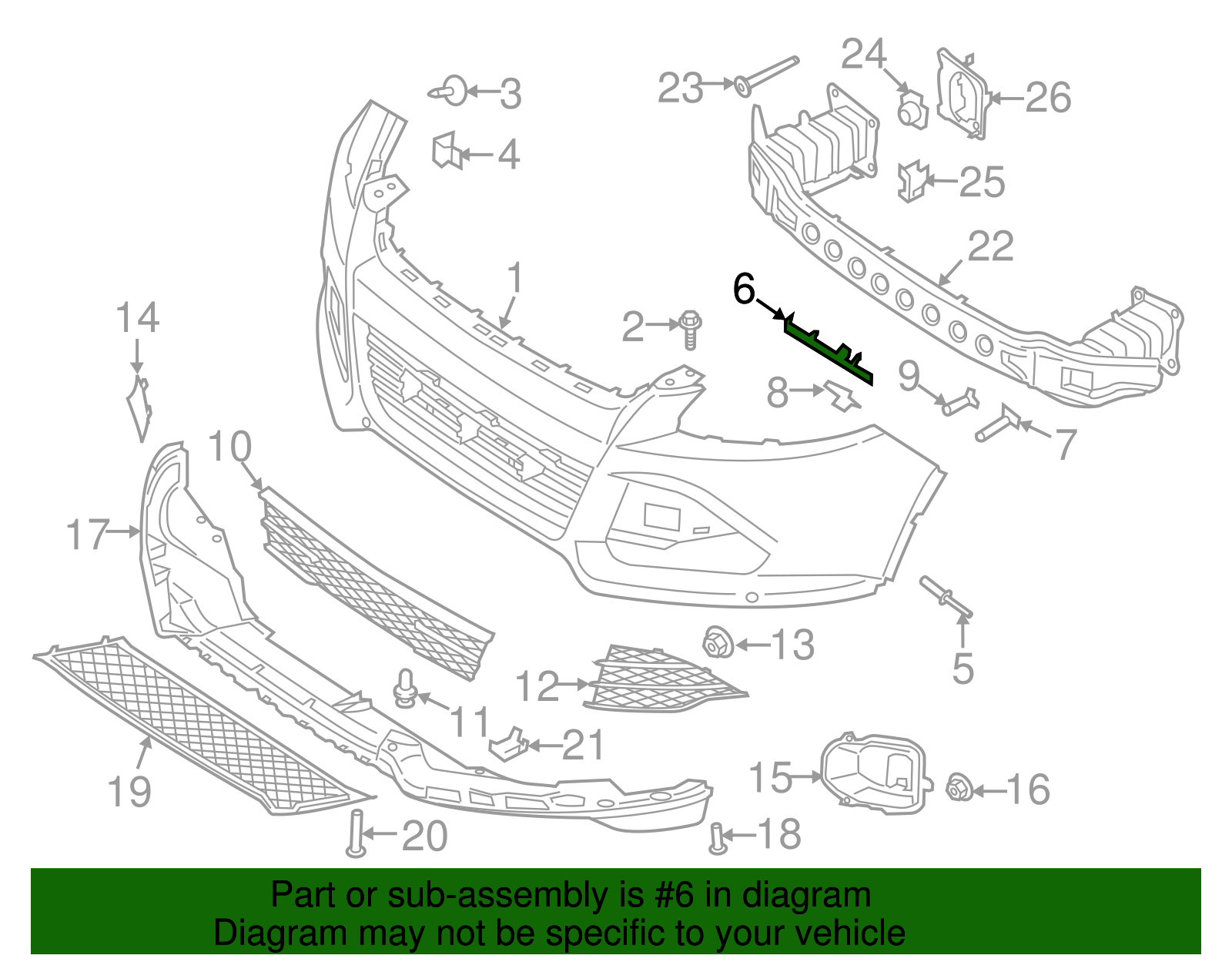 სამაგრი წინა მარჯვენა - FORD ESCAPE 2012-2016 Bracket front right