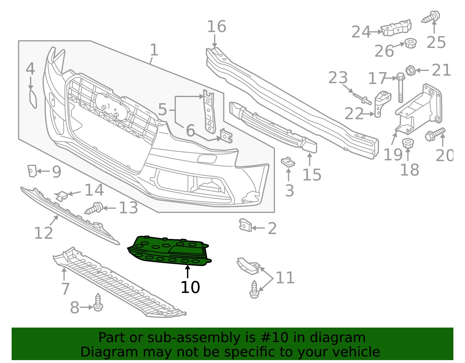 ცხაურა ღია მარცხენა S5 SPORTBACK/CABRIOLET/COUPE -AUDI A5 2012-2016