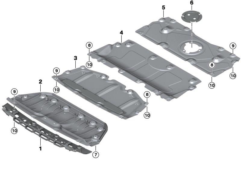 ბრეკეტი წინა ბამპერის ქვედა - BMW  3 S G20 M SPORT 2020-2022