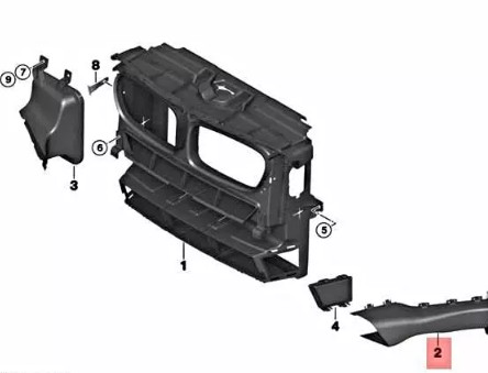 ჰაერის შემშვები მარცხენა  - BMW X3 F25/F26 2014-2017