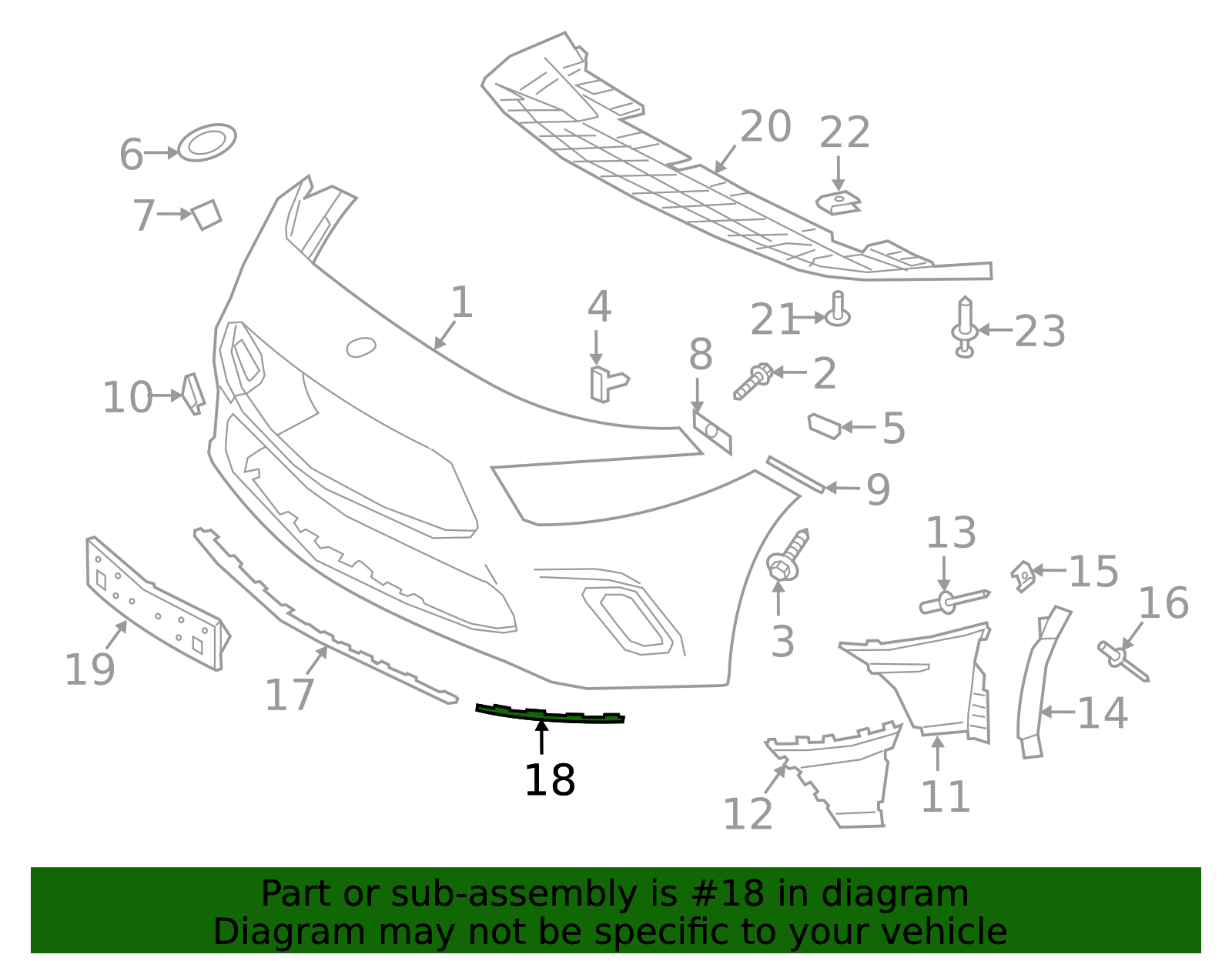 მოლდინგი წინა ბამპერის შავი მარჯვენა AMG MERCEDES-BENZ A W177 2018-2024