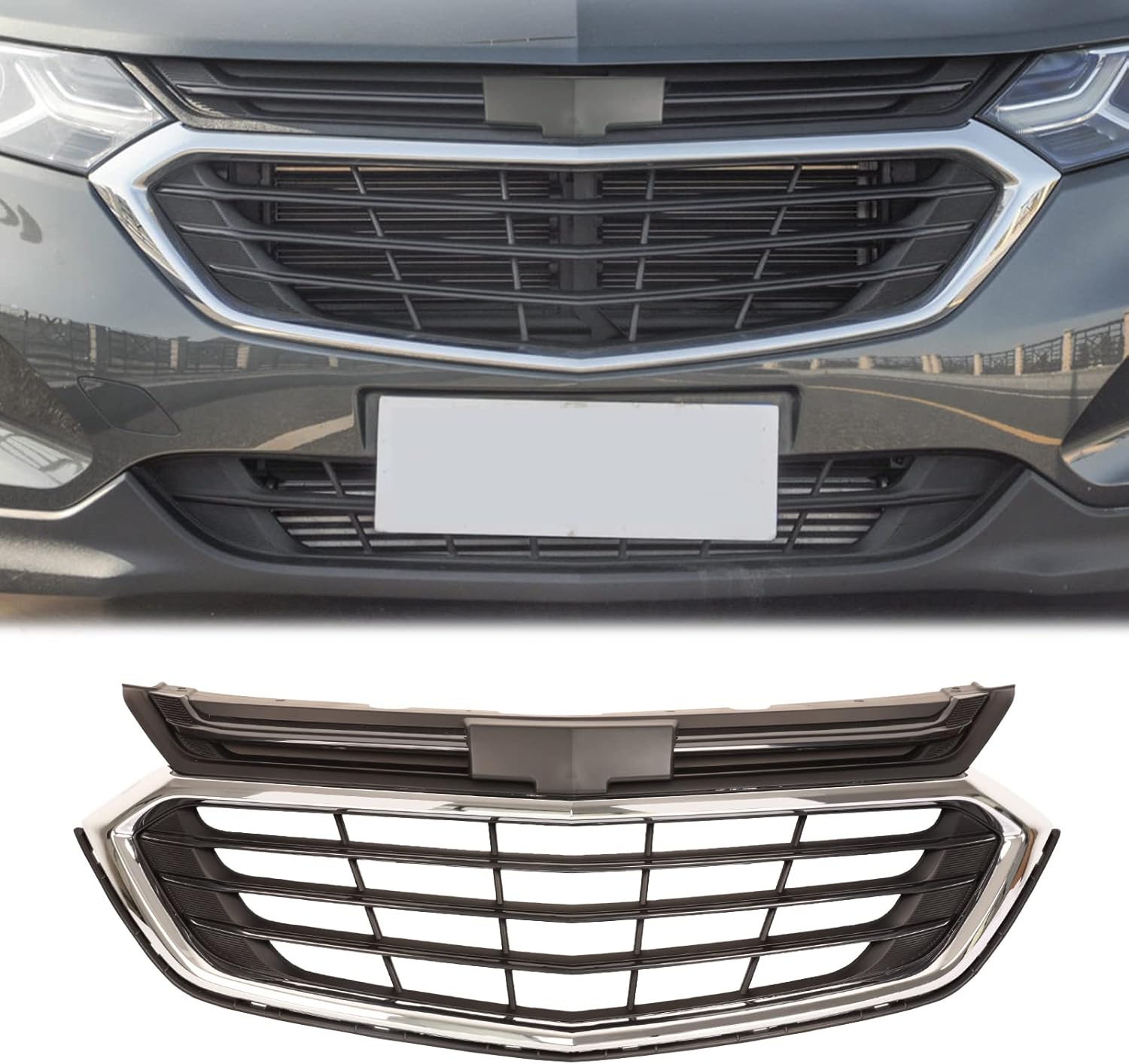 ბადე შავი ქრომის ჩარჩოთი - CHEVROLET EQUINOX 2018-2022