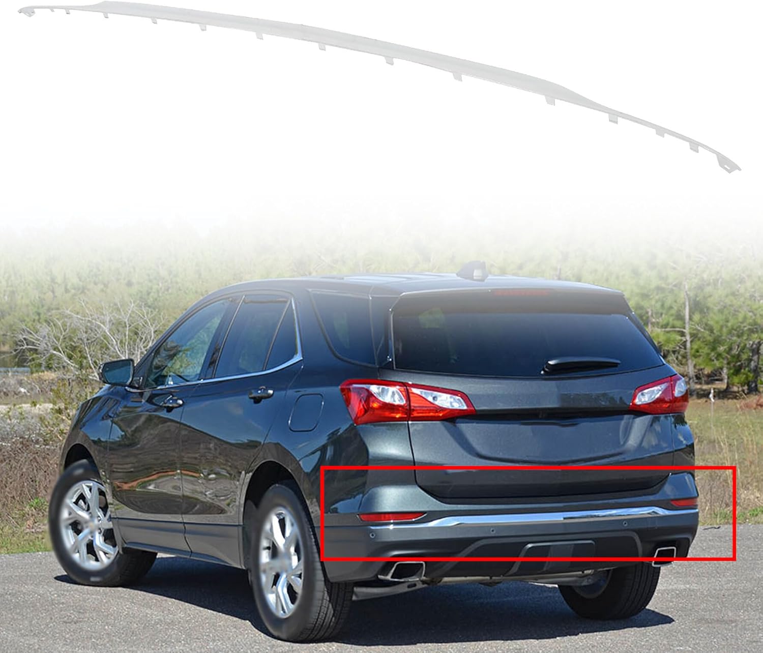 მოლდინგი უკანა ბამპერის ქრომი - CHEVROLET EQUINOX 2018-2022