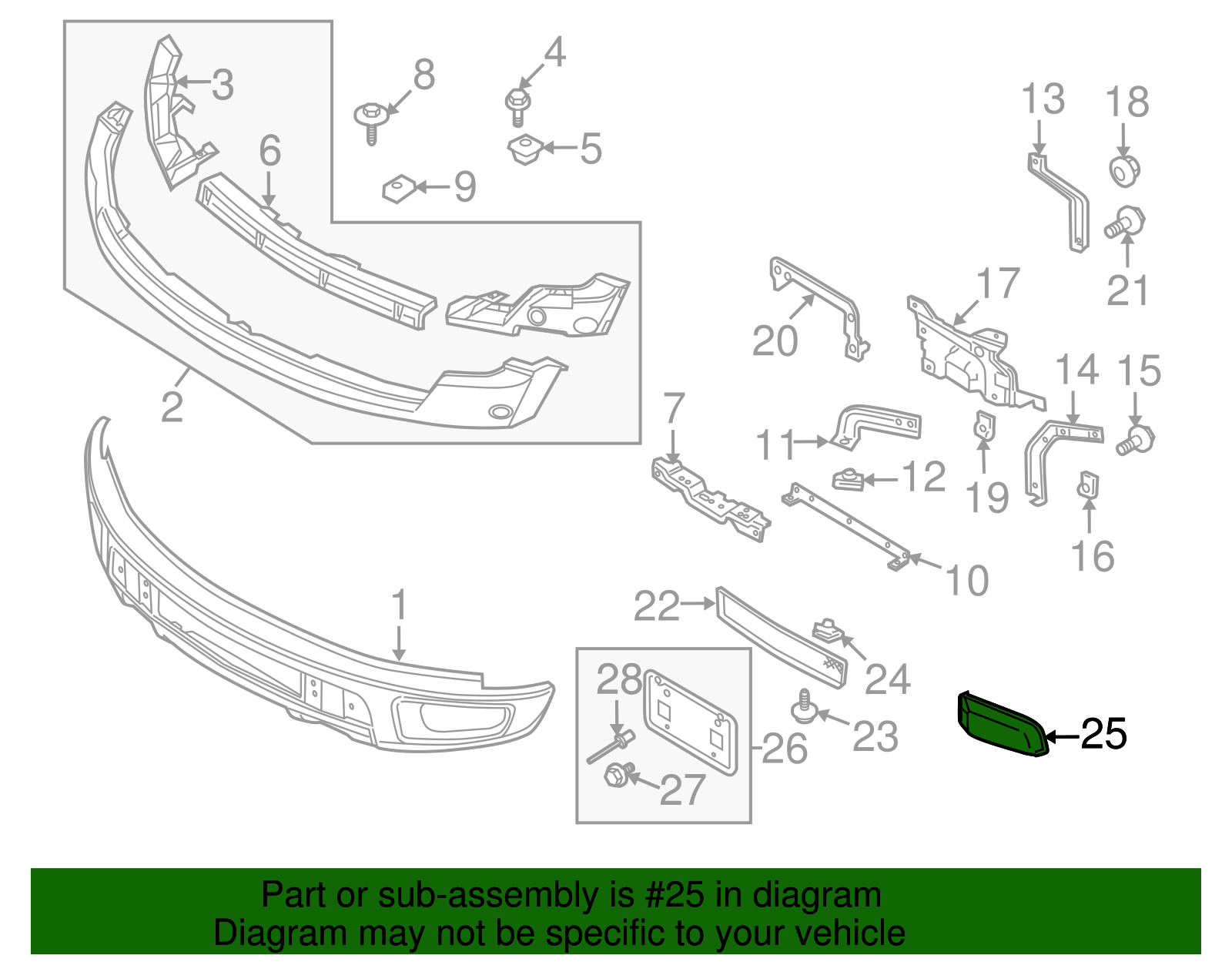 ცხაურა დახურული მარცხენა SVT - FORD F150 SVT RAPTOR 2010-2014