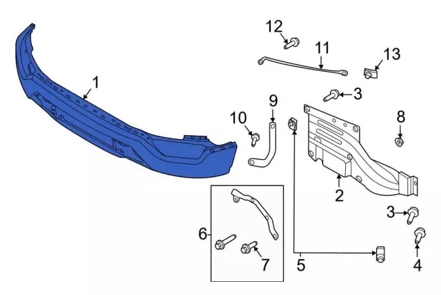 წინა ბამპერი რკინა - FORD F-150 2021-
