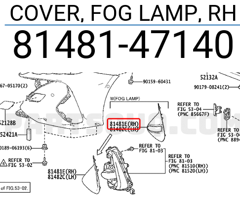 ცხაურა დახურული მარცხენა - TOYOTA PRIUS PRIME 2016-2019