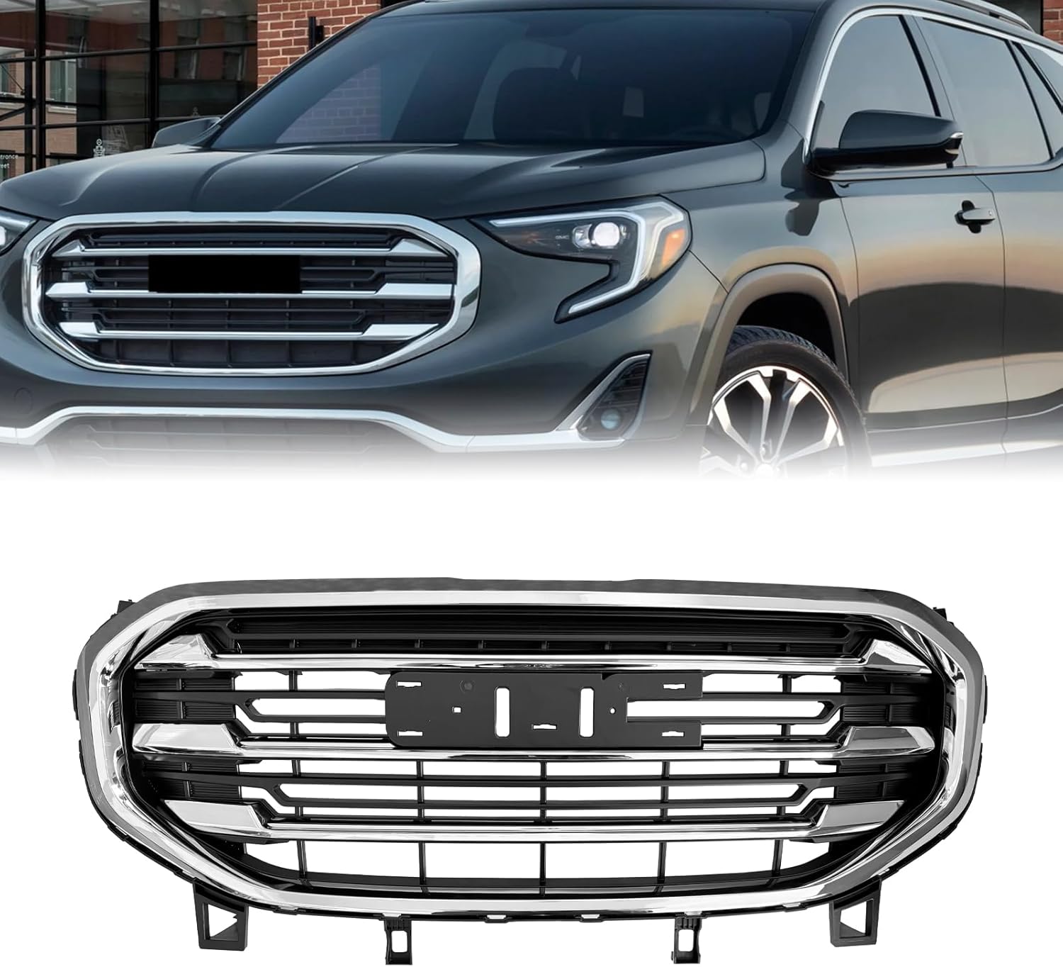 ბადე შავი ქრომის ჩარჩოთი - GMC TERRAIN 2018-