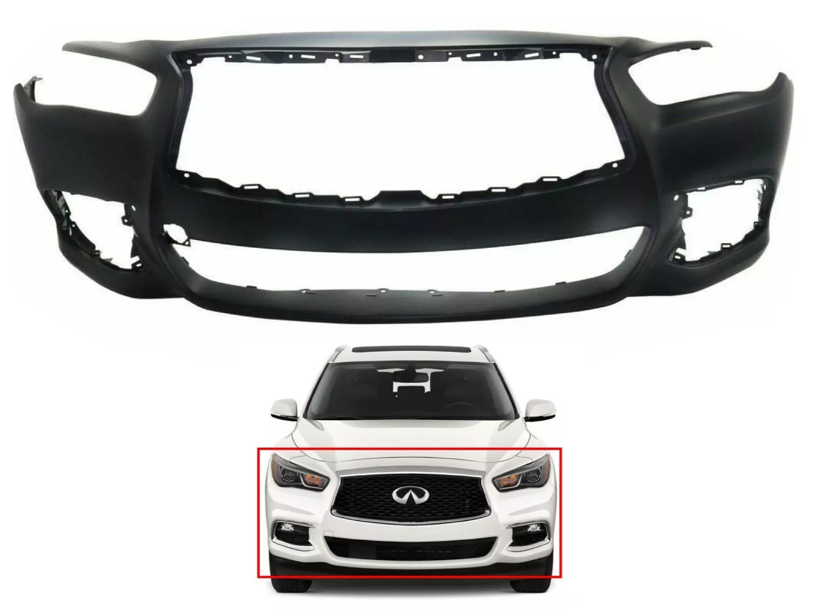 წინა ბამპერი - INFINITI QX60 2016-19 წინა ბამპერი - INFINITI QX60 2016-19