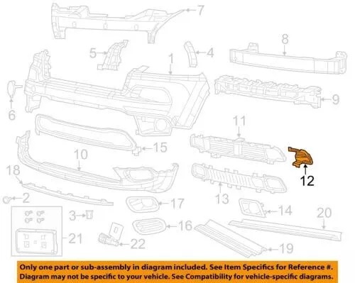 სამაგრი წინა ბამპერის მარცხენა - JEEP CHEROKEE 2014- Bracket front left