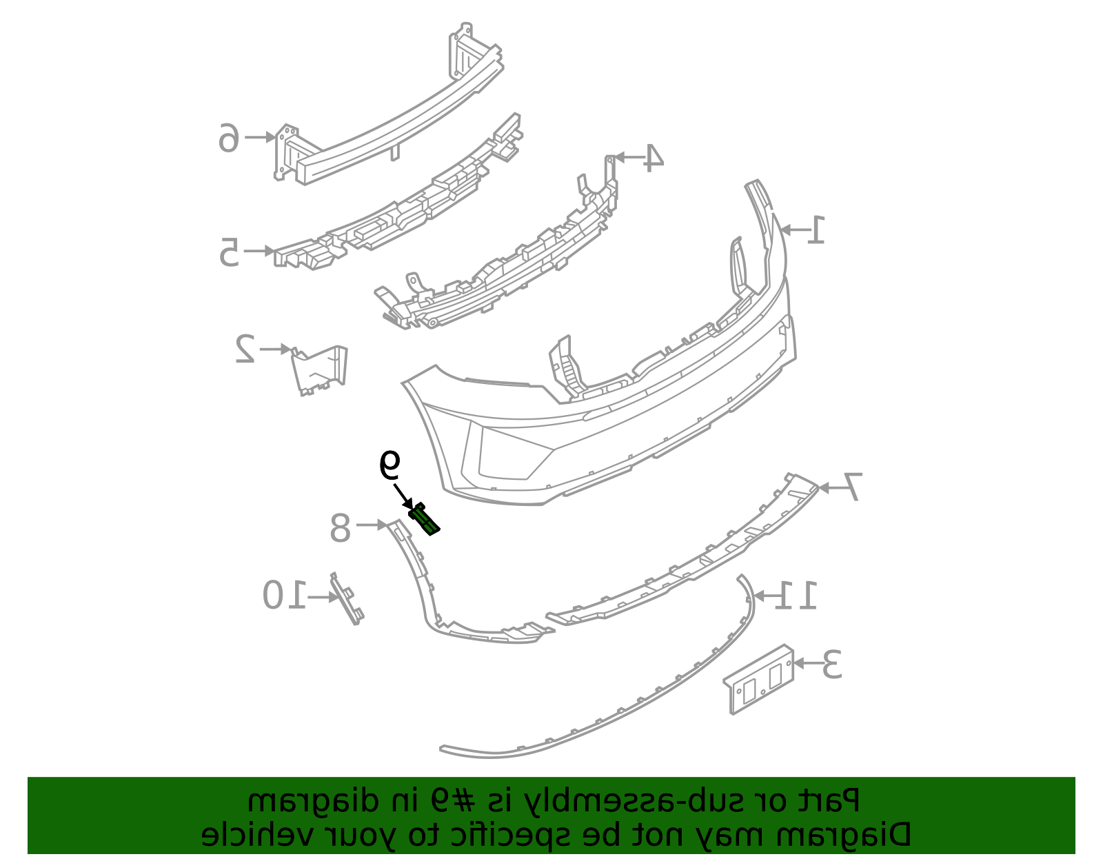 სამაგრი წინა ბამპერის მარჯვენა KIA SORENTO 2021-
