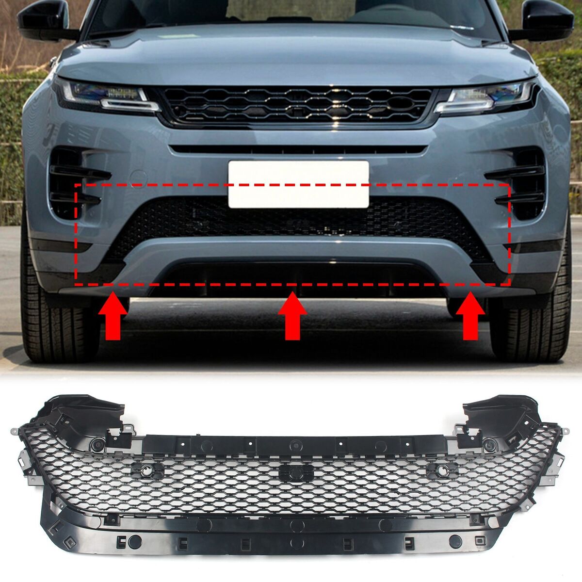ცხაურა შუა სენსორის ჭრილით - LAND ROVER EVOQUE 2018-24