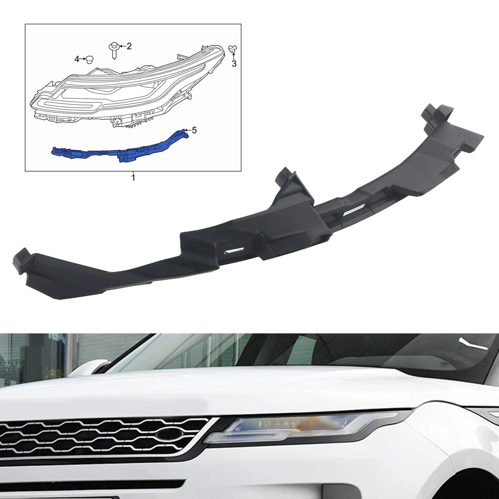 სამაგრი სანისლე მაშუქის მარცხენა - LAND ROVER EVOQUE 2018-2024