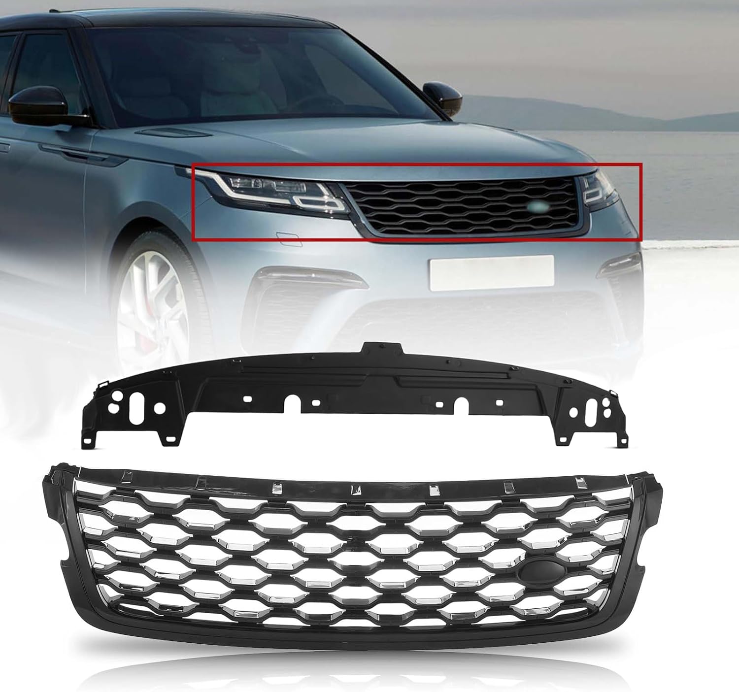 ბადე შავი ზედა პანელით - RANGE ROVER VELAR L560 2017-2020