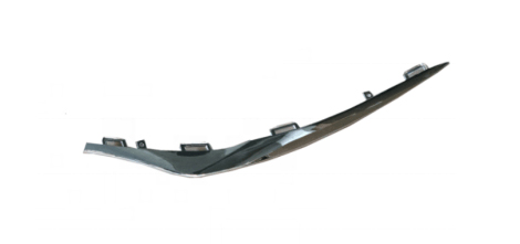 Front bumper moulding chrome left