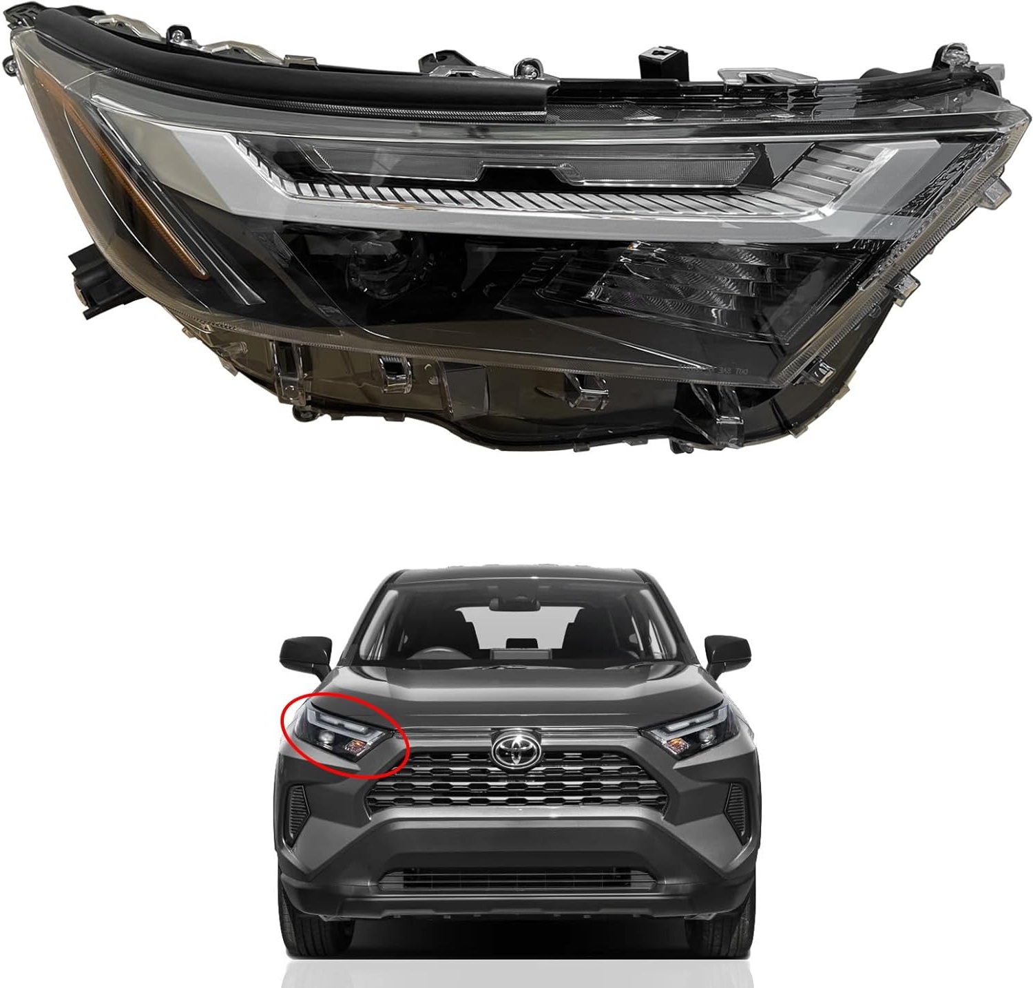 მაშუქი წინა მარჯვენა LED - TOYOTA RAV4 2022- მაშუქი წინა მარჯვენა LED - TOYOTA RAV4 2022-